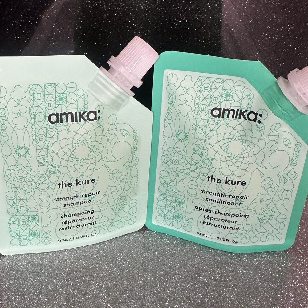 Amika The Cure shampoo & conditioner - 35ml each